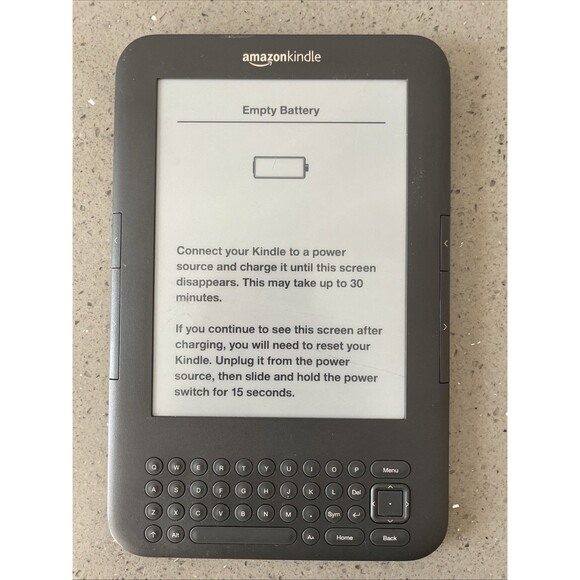 READ! Amazon Kindle Keyboard 3, Wi-Fi, 6" 4GB, D00901 3rd Generation Not working - Picture 1 of 7
